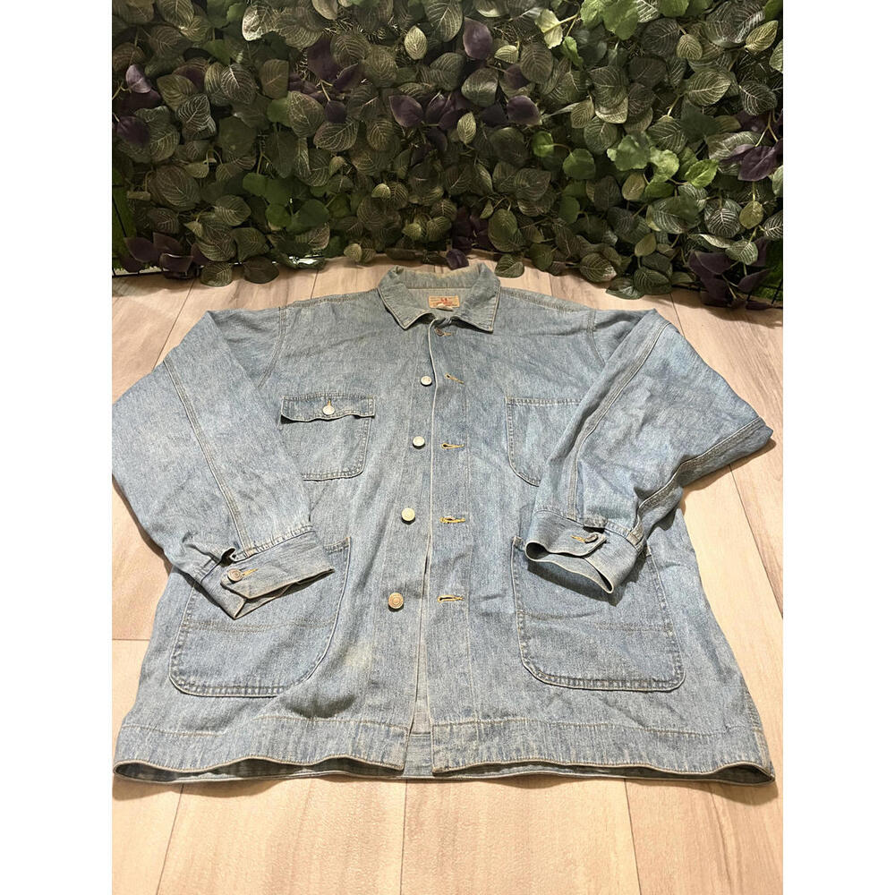 Men's USA Vintage Denim Jacket Light Wash L/XL